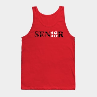 Distressed SEN18R (Senior) Graduation T-Shirt Tank Top